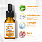 Vitamin C Serum for Face Hyaluronic Acid Lighten Age Black Spots Sunburn Anti-oxidation Wrinkle Remove Shrink Pore Skin Care Lootquake LLC