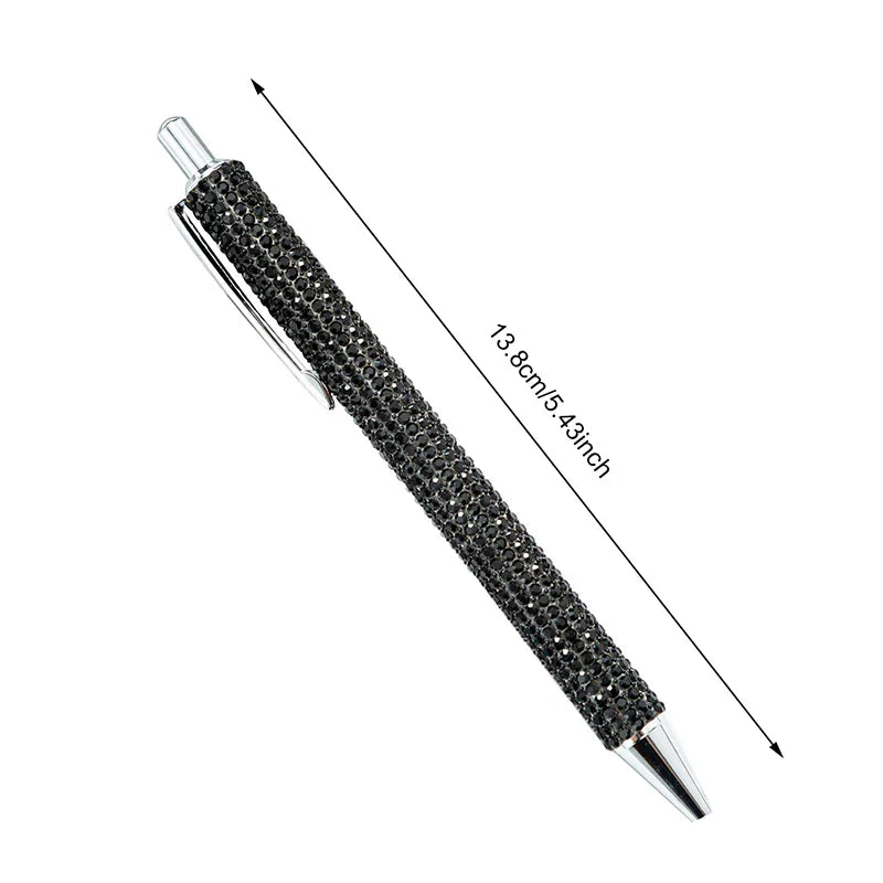 Press Metal Ballpoint Pens Diamond Multi-color Gift Pen Creative Office Supplies Lootquake LLC