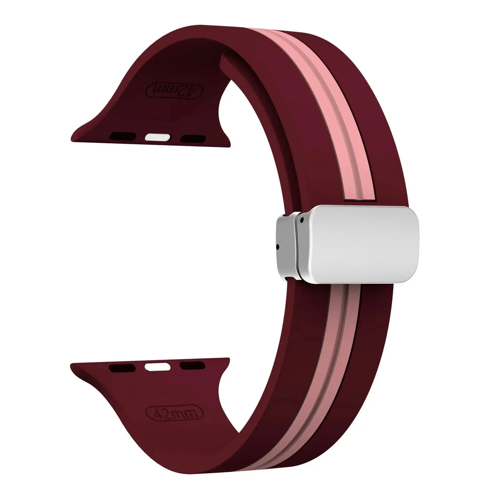 Apple Watch Silicone Strap - Durable Magnetic Closure Design - SJB-DIAMOND ELITES