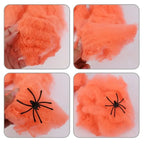 Halloween Decoration Party Accessories Decorations for Events Scream Festa Spider Web Black Outdoor Props Haunted House Spider Lootquake LLC