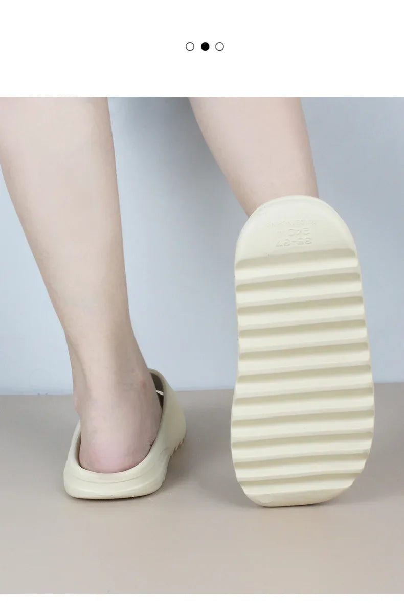 Size Super Soft Eva Sole Summer Slippers for Men Women Bottom Indoor Home Slides Sandals Beach Shoes Male Slippers Flip Flops Lootquake LLC