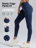 ElevateFit High-Waist Shaping Yoga Leggings - SJB-DIAMOND ELITES