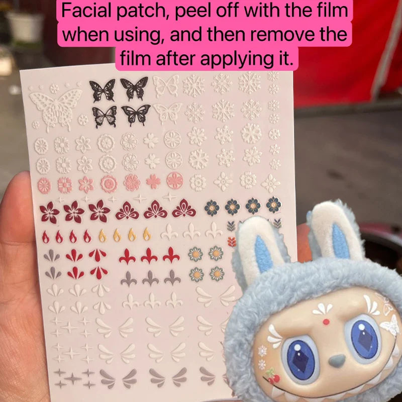 17cm Labubu Color Metal Bracelet Labubu Exquisite Eye Makeup Stickers Eyelash Stickers Vinyl Doll Diy Accessories Lootquake LLC