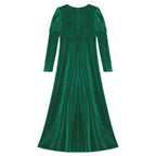 Girls Velvet Medieval Princess Dress Long Sleeve Renaissance Retro Robe Ancient Roman Long Dress for Halloween Carnival Party