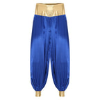 Halloween Men Arabian Indian Prince Cosplay Costume Stain Shiny Harem Trousers Arab Costume Carnival Dress Up Lantern Long Pants Lootquake LLC