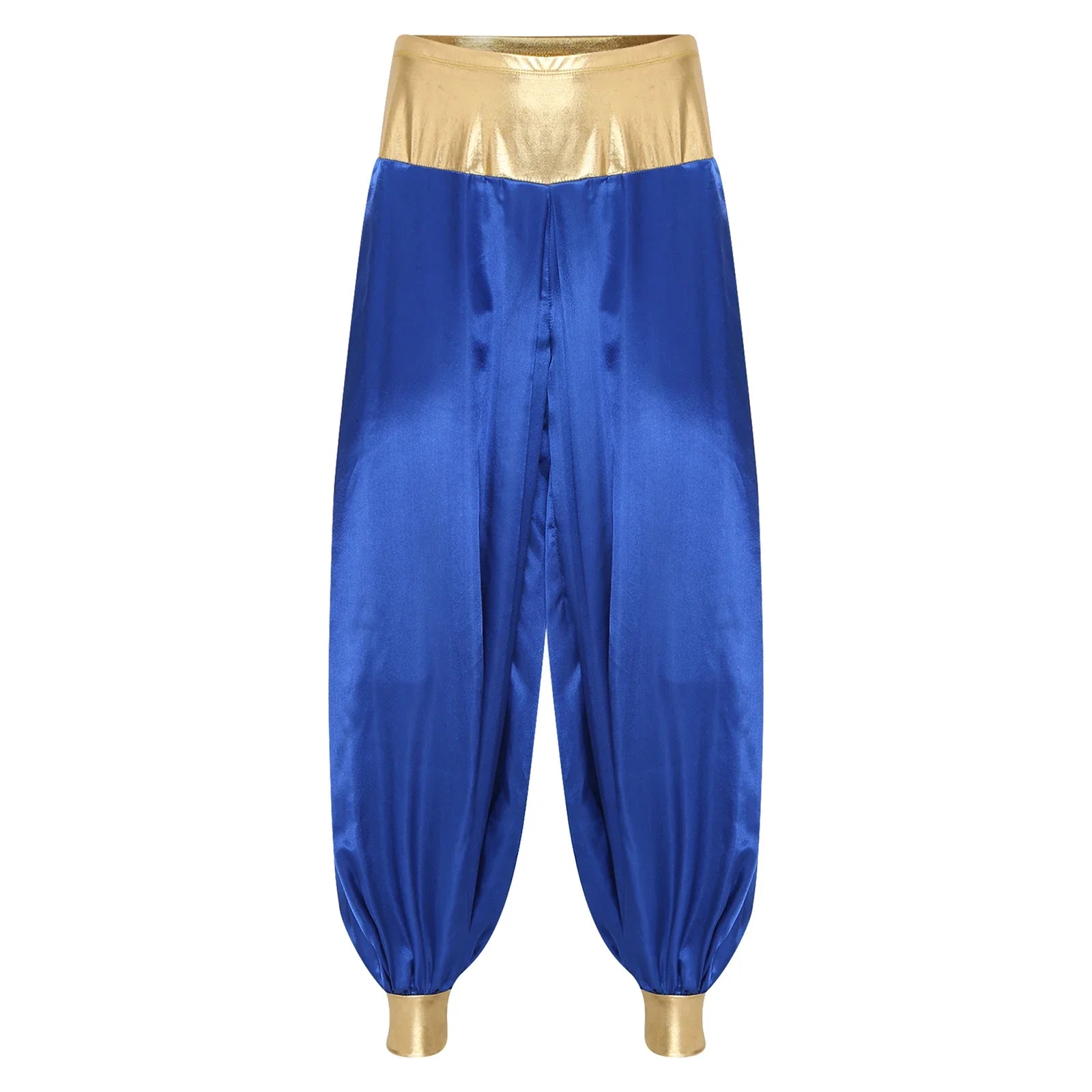 Halloween Men Arabian Indian Prince Cosplay Costume Stain Shiny Harem Trousers Arab Costume Carnival Dress Up Lantern Long Pants Lootquake LLC