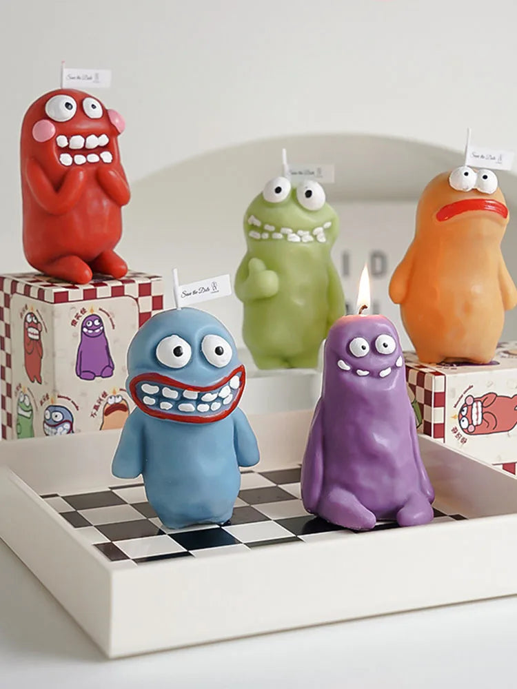 Mud Man Monster Aromatherapy Candle Funny Ugly Cute Aroma Birthday Gift Companion Gift Cartoon Shaped Candle Ornament Lootquake LLC