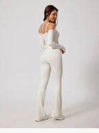 Yoga Jumpsuit Women's Sports Overalls Flared Trousers THRIXINE
