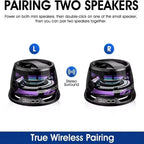 2025 New Portable Mini Bluetooth Speaker G200 RGB Lighting Magnetic Speaker BT5.3 Mini Sound Box 7 Hours Playback Phone Holder Lootquake LLC