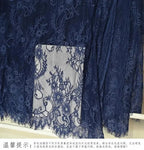 3Meters/lot Off White French Chantilly Lace Fabric , Eyelash Embroidery Lace Craft Bridal Veil Lace Accessory 150cm Width
