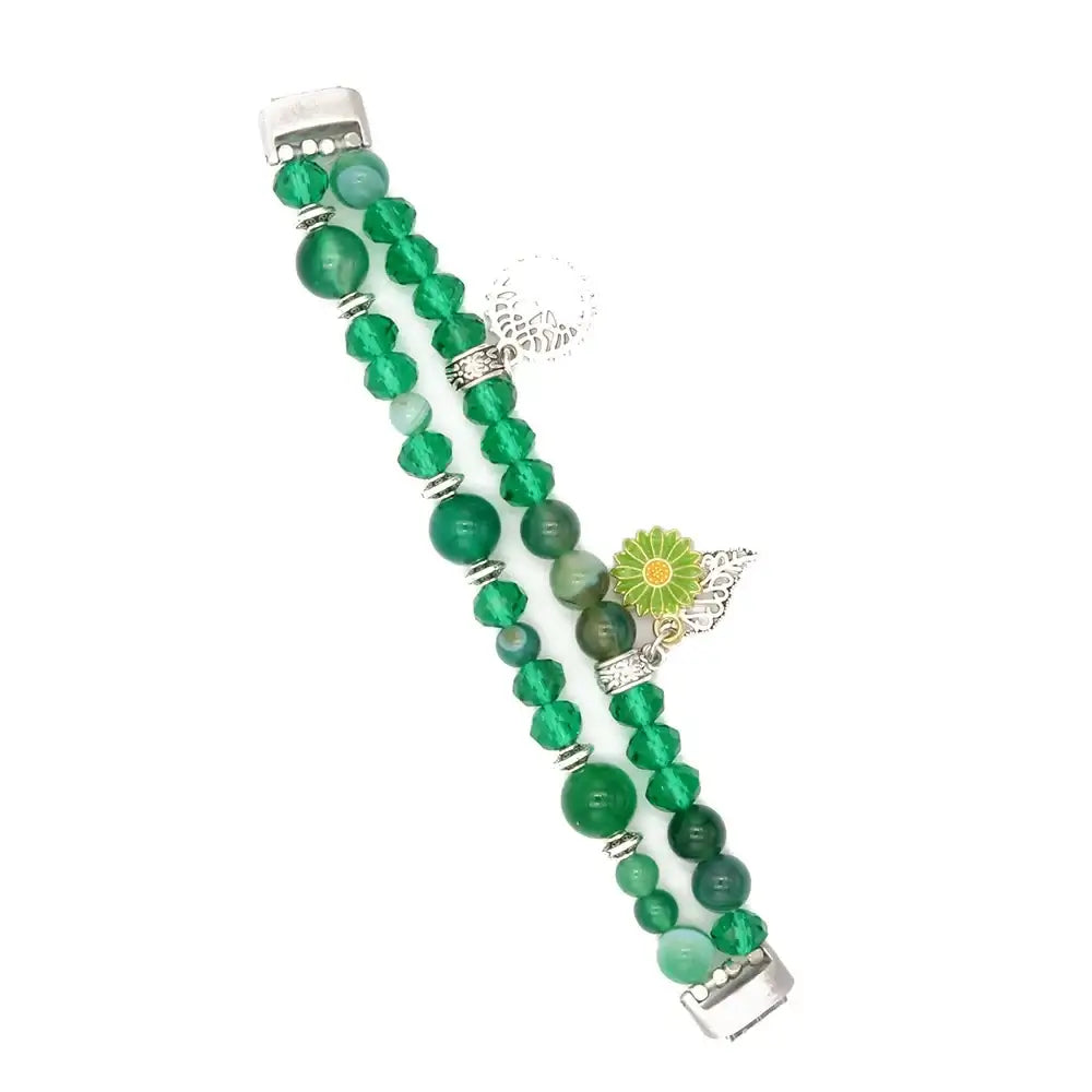 Fitbit Inspire 3 Beaded Elastic Band – Stylish Stretch Bracelet Strap - SJB-DIAMOND ELITES