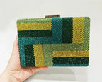 XIYUAN 2025 Women's Wallet Gem Dinner Clutch Purses Wedding Party Christmas Gift Evening Purse Bag Glass Rhinestone Evening Bags