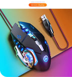 G15 Mechanical Gaming Mouse 7-Color Breathing Light Wired Laptop USB Desktop Office Computer Gaming Mouse Mute Lootquake LLC