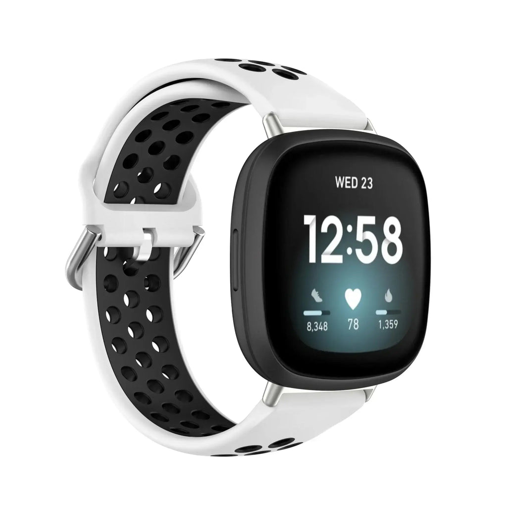 Fitbit Versa & Sense Silicone Band - Breathable Stylish Straps - SJB-DIAMOND ELITES