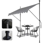 Awnings Rain and Snow Resistant UV Resistant Folding and Telescopic Canopy Tent Outdoor Garden Balcony Roof Courtyard Sunshade