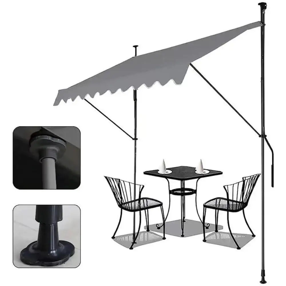 Awnings Rain and Snow Resistant UV Resistant Folding and Telescopic Canopy Tent Outdoor Garden Balcony Roof Courtyard Sunshade