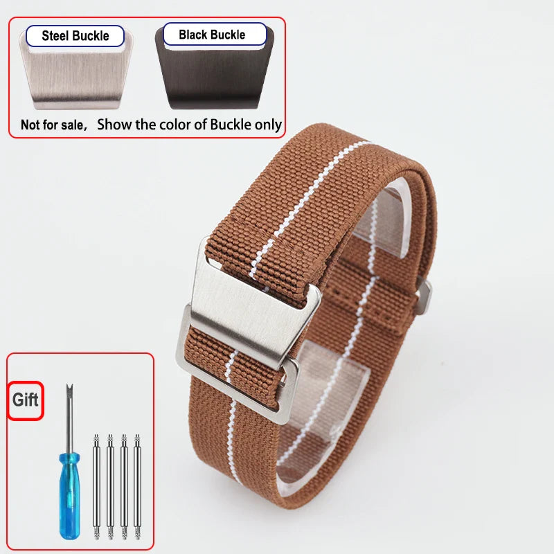 Motorola Moto Elastic Nylon Watch Band - Quick Release Parachute Strap