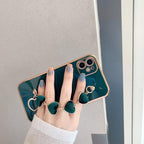 Luxury Women Silicone Phone Case Cover With Wrist Chain Bracelet for iPhone  Wristband Bracelet Hand Holder Cover for iPhone 13 12 11 Pro Max plating Case Heart Chain Cases for iPhone 7 8 Plus XR XS Max X Stevvex