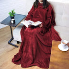 Home Wearable Adult Blanket Large Pocket Multifunctional Lazy Sleeve Blanket Antistatic Flannel Blanket TV Sofa Blanket Lootquake LLC