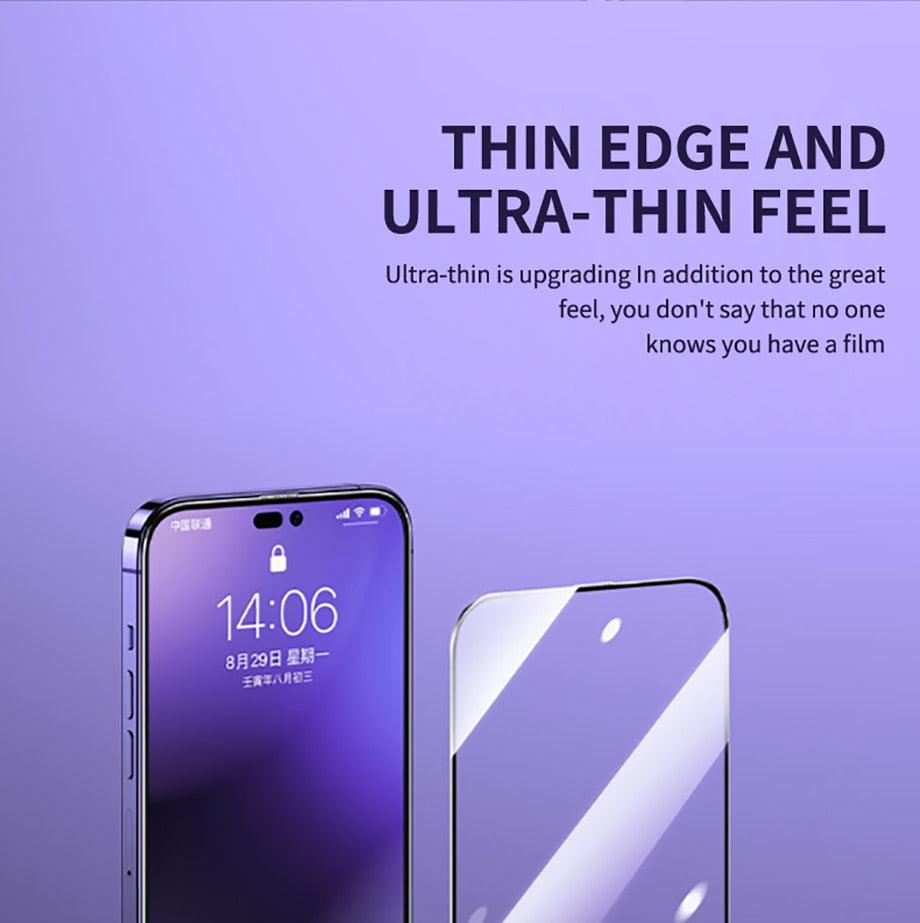 40D High Quality Full Cover Screen Protector For iPhone 14 13 12 11 PRO MAX Tempered Glass For Iphone XS XR X14 13 12 Mini Plus  Tempered Glass Screen Protector Compatible For iPhone Stevvex