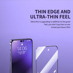 40D High Quality Full Cover Screen Protector For iPhone 14 13 12 11 PRO MAX Tempered Glass For Iphone XS XR X14 13 12 Mini Plus  Tempered Glass Screen Protector Compatible For iPhone Stevvex