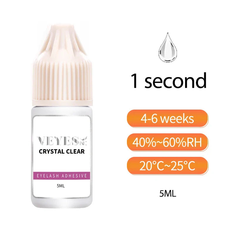 Veyes Inc 5ml Eyelash Extensions Glue Veyelash 1-2 Second Fast Drying Lash Adhesive 7 Weeks Retention Volume Glue Makeup Tools Lootquake LLC