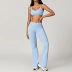 Women's 2-Piece Yoga Set: Crop Top & Leggings THRIXINE
