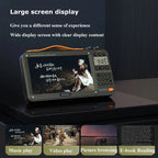SANSUI Wireless Bluetooth Speakers Home Full-band Radio LED HD Video Player Portable MP4 Walkman Built-in Rechargeable Battery Lootquake LLC
