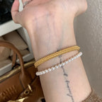 Classic silver 925 Light Luxury Round Bead Lace Brushed bracelet for women New in Simplicity Fashion bangles banquet Jewelry Lootquake LLC