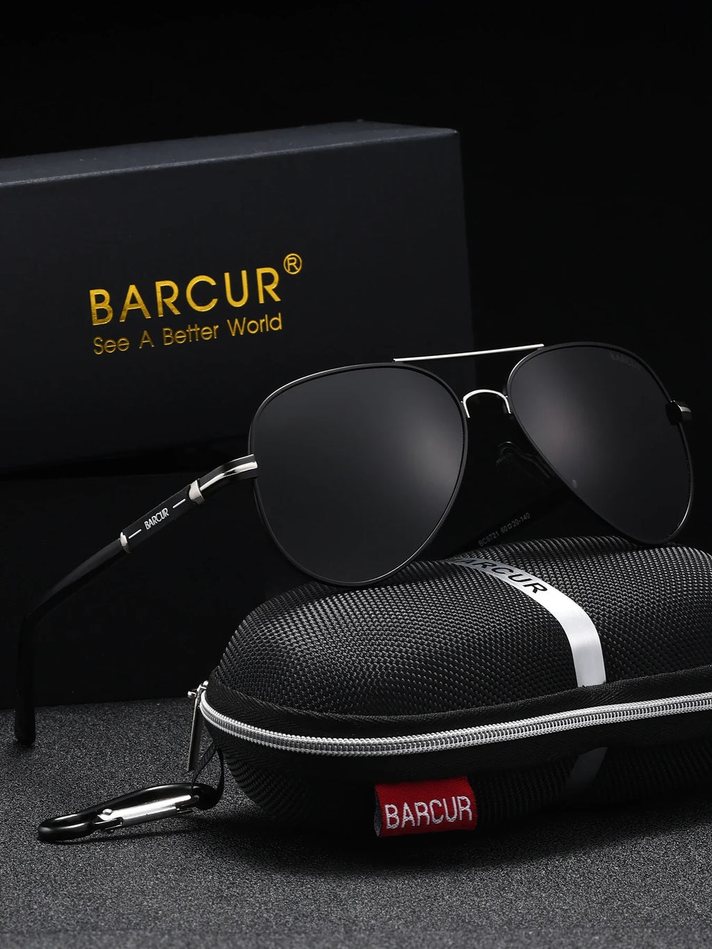 BARCUR Sunglasses Retro Chic Men Fashion Oversized Pilot Style Sunglasses with Mirrored TAC Lenses Durable Stainless Steel Frame for Hiking Outdoor Sports and Sun Protection for Summer Stevvex