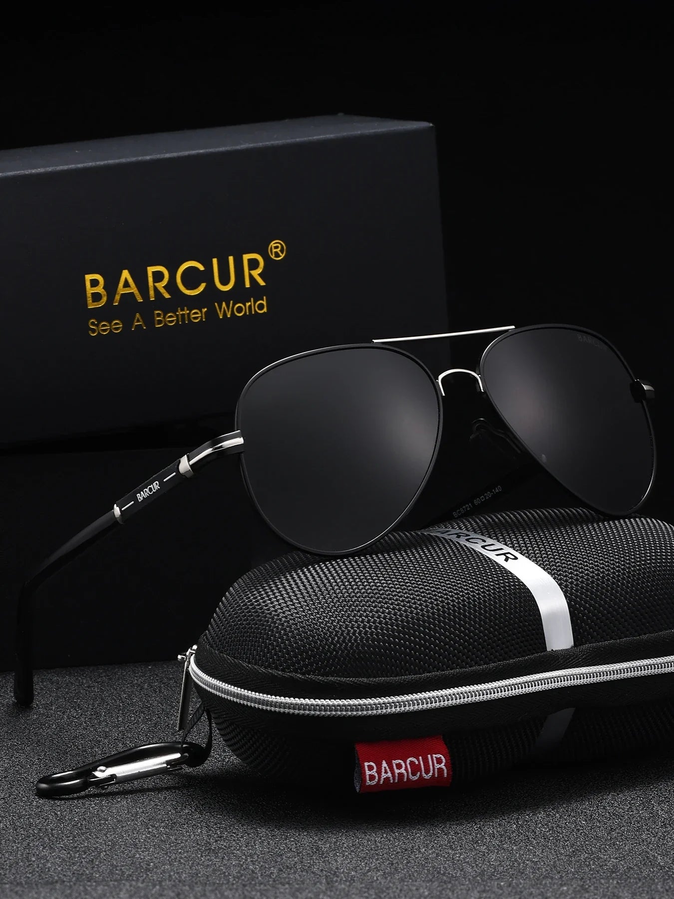 BARCUR Sunglasses Retro Chic Men Fashion Oversized Pilot Style Sunglasses with Mirrored TAC Lenses Durable Stainless Steel Frame for Hiking Outdoor Sports and Sun Protection for Summer Stevvex