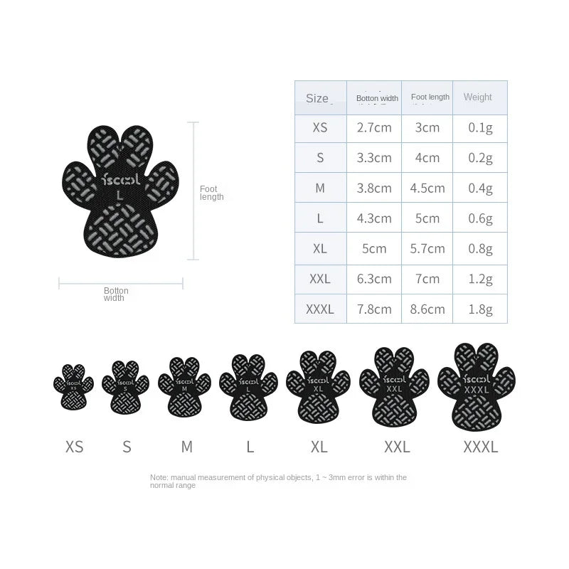 4PCS Dog Anti Slip Pad Breathable Foot Pad Disposable Pet Foots Mat Prevent Slip Waterproof Protector Avoid Dogs Slipping Lootquake LLC