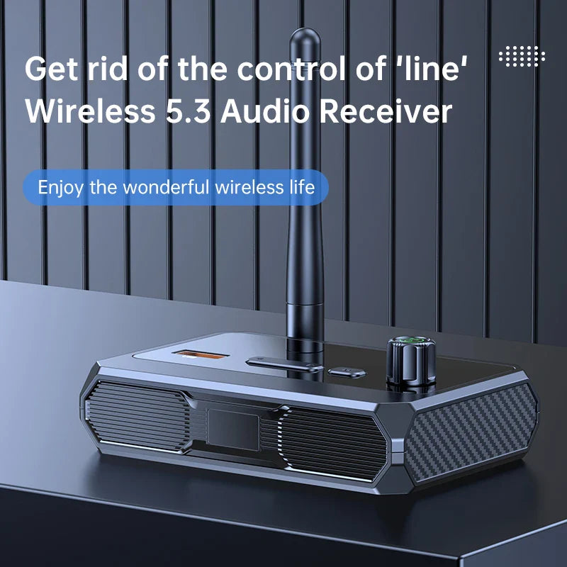 Bluetooth 5.3 Audio Receiver Support USB U-Disk Play Wireless Adapter R/L 2 RCA/3.5MM AUX/Optical Fiber Jack For Car Kit Speaker Lootquake LLC