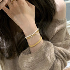 Classic silver 925 Light Luxury Round Bead Lace Brushed bracelet for women New in Simplicity Fashion bangles banquet Jewelry Lootquake LLC