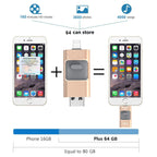 High-Speed Flash Drive for iPhone & Type-C & Android & PC, USB 3.0 External Drive, Memory Stick Photo Stick Thumb Drive PenDrive