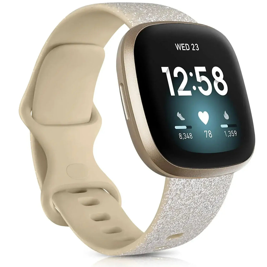 Fitbit Versa & Sense Silicone Bands - Lightweight Minimalist Design - SJB-DIAMOND ELITES