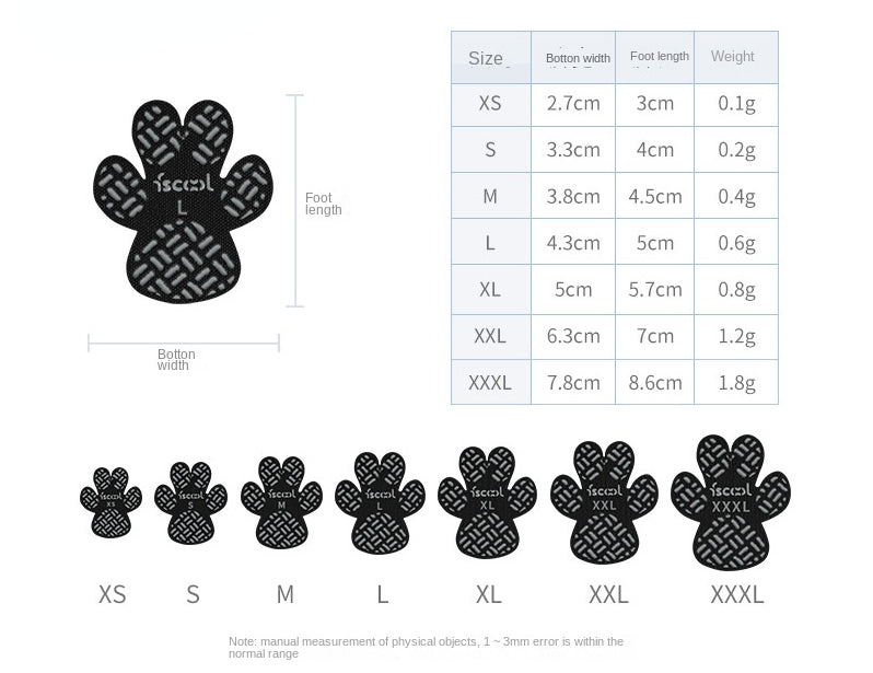 4PCS Dog Anti Slip Pad Breathable Foot Pad Disposable Pet Foots Mat Prevent Slip Waterproof Protector Avoid Dogs Slipping Lootquake LLC