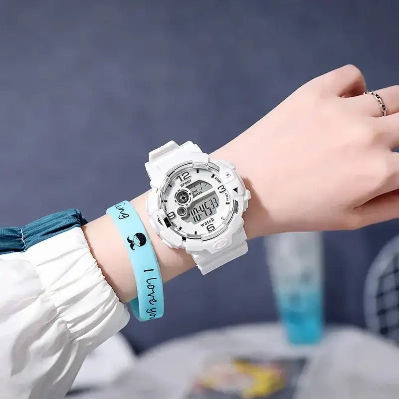 New Minimalist Student Sports Waterproof Electronic Watch Children Luminous Multifunctional Electronic Watches for Women and Men