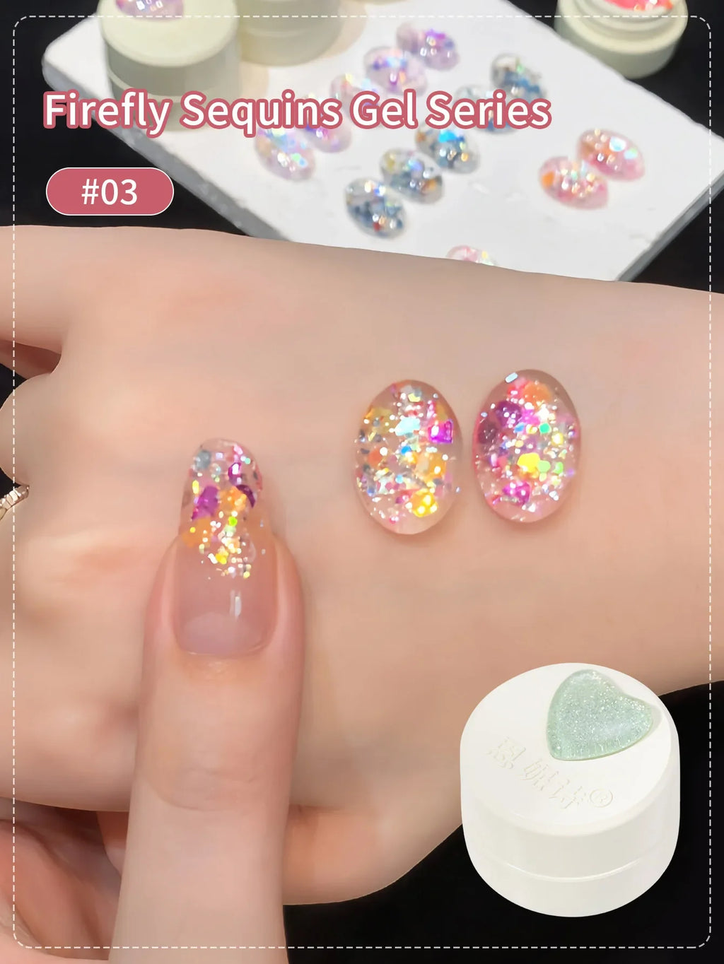 5g Fluorescent Disco Iuminous Sequin Gel Nail Polish Neon Ultraviolet LED Nail Gel Soak Off Gel Varnish Luminous Nail Art Gel Lootquake LLC
