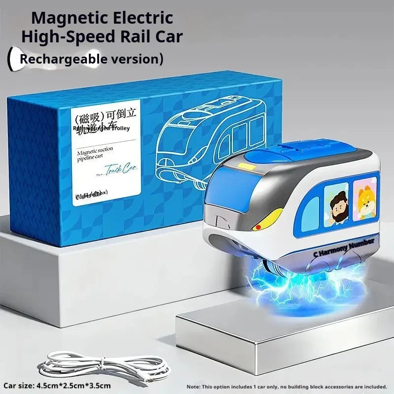 Magnetic Cube Track & High-Speed Train Set