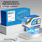 Magnetic Cube Track & High-Speed Train Set