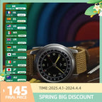 Merkur Retro Watch 50m Skin Diver Watch Vintage 24H Automatic Mechanical Watch  38mm Luminous Waterproof Watch Relogio Masculino