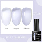 7ml Milky Jelly White Gel Nail Polish Natural Luster Long Lasting Nail Art All for Home DIY Manicure Soak Off UV LED Gel Vernis Lootquake LLC