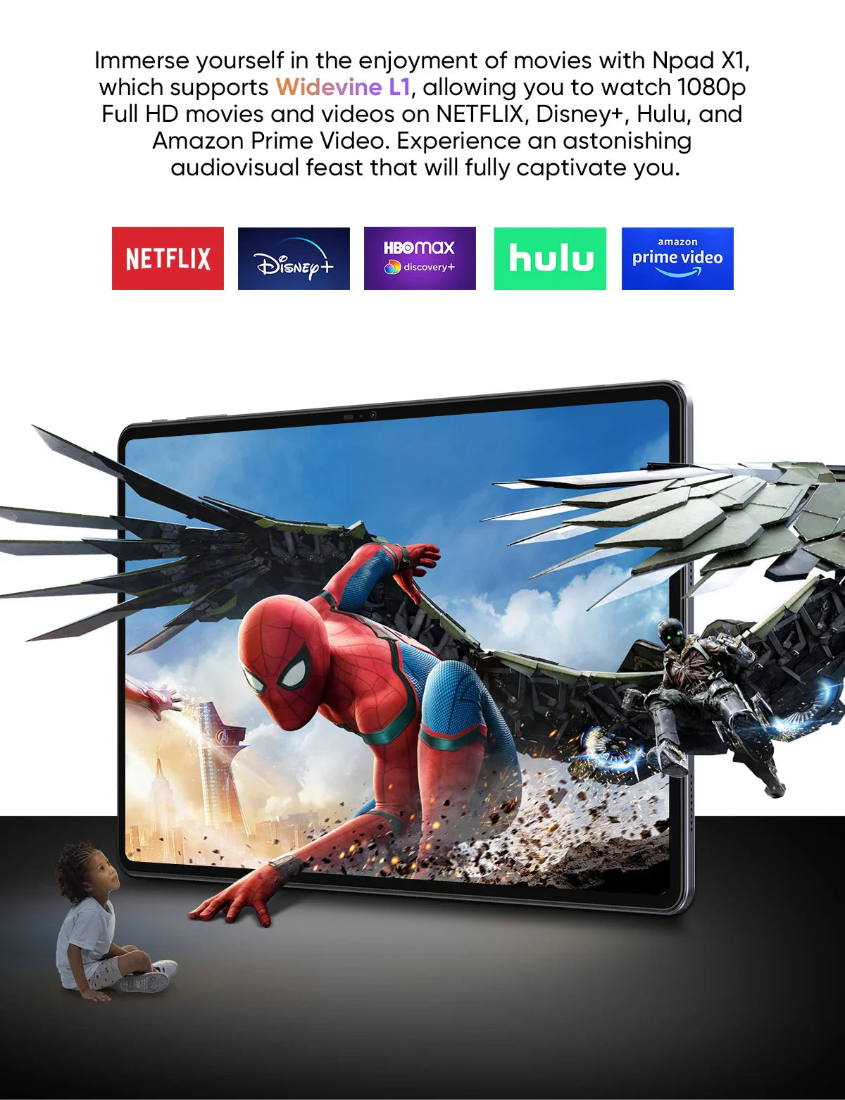 N-one NPad X1 MTK G99 8-Cores Tablet 10.95'' Android 13 Fast Charging 8600mAh MAX 16GB 128GB 2000*1200 FHD 4G LTE Support L1 Lootquake LLC