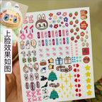 17cm Labubu V1v2 Eye Makeup Color False Eyelash Customization Gorgeous And Exquisite Eye Makeup Stickers Eyelash Stickers Lootquake LLC