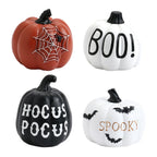 Spooky Resin Pumpkin Decor - Gothic  Tabletop Centerpiece for Halloween Lootquake LLC