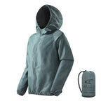 LNGXO Men's Women's Waterproof Hiking Jacket Quick Dry Sun Protection Windbreaker Camping Hunting Climbing Outdoor Rain Coat