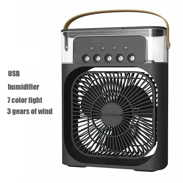 3 In 1 Fan AIr Conditioner Household Small Air Cooler LED Night Light Portable Humidifier Air Adjustment Fan Office Home Fan New Lootquake LLC