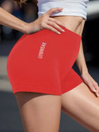 ChicFlex Women's High-Waist Cycling Yoga Shorts THRIXINE