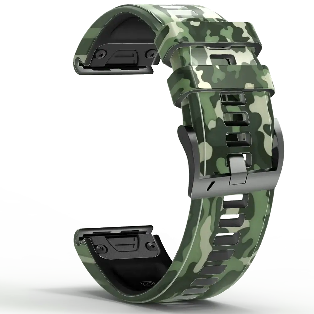 Garmin Silicone Camo Strap - Durable Stylish Design - SJB-DIAMOND ELITES